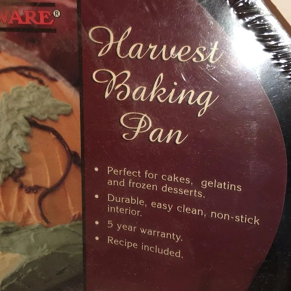 VTG Nordic Ware Harvest Baking Pan 30792 Pumpkin Thanksgiving Cake New Sealed